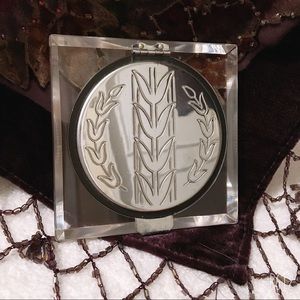 1920's ART DECO Crystal Clear Lucite Vintage Compact CRAFTERS